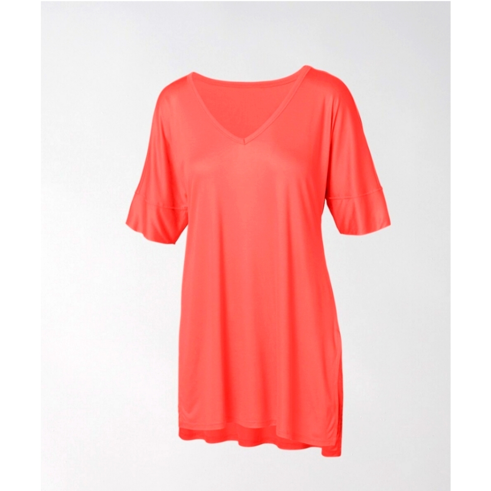 Soma Coral V Neck Tunic Sz XS